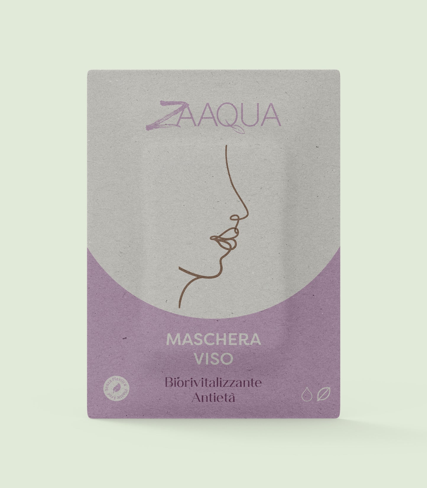 Maschera viso cotone bio-revitalizzante antietà 3 pezzi