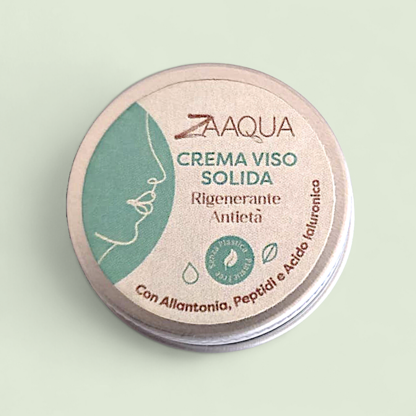 Crema Viso Solida Allantoina, peptidi e acido ialuronico Rigenerante Antietà 15 ml