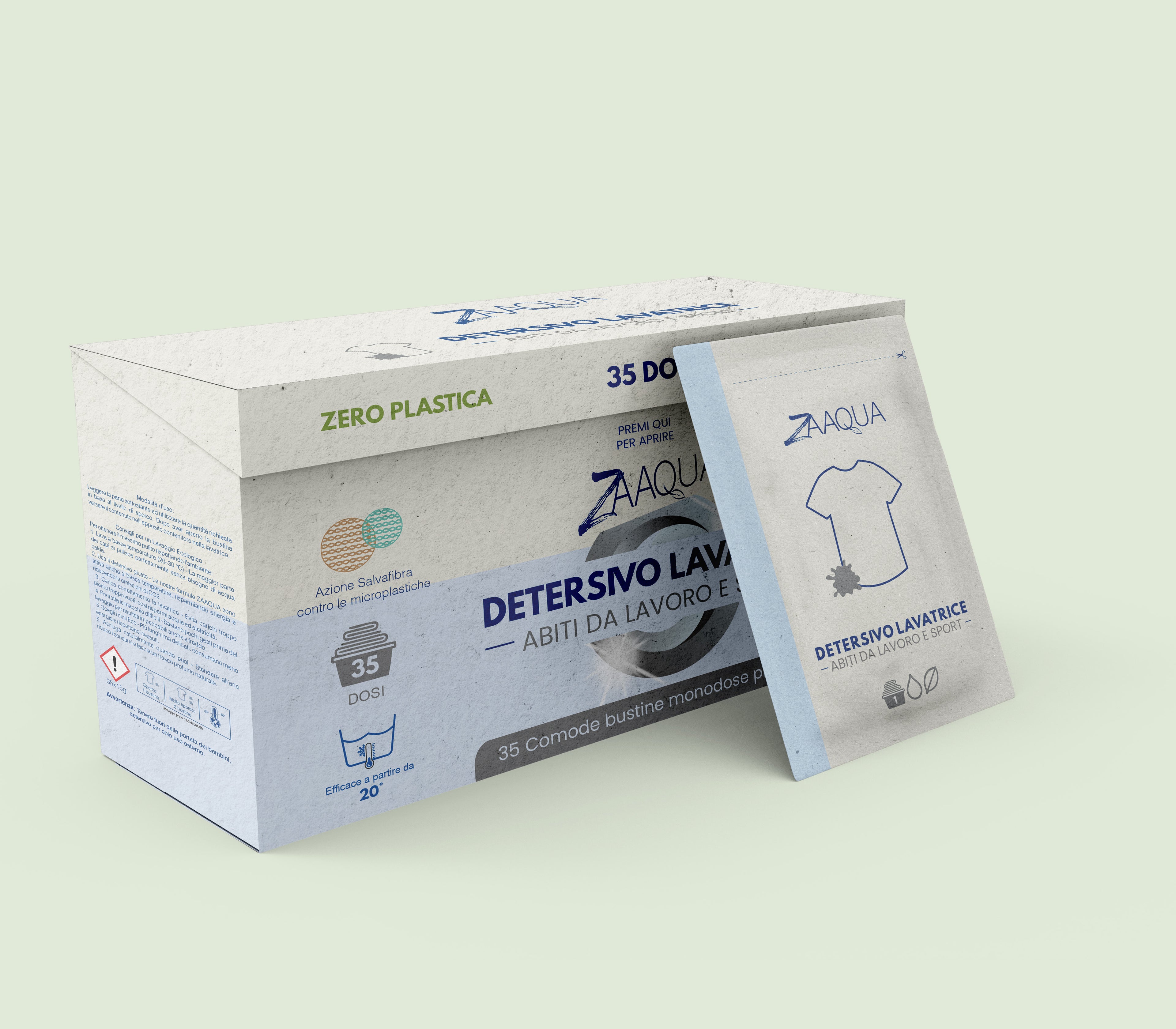 Detersivo lavatrice sport e abiti da lavoro 35 dosi