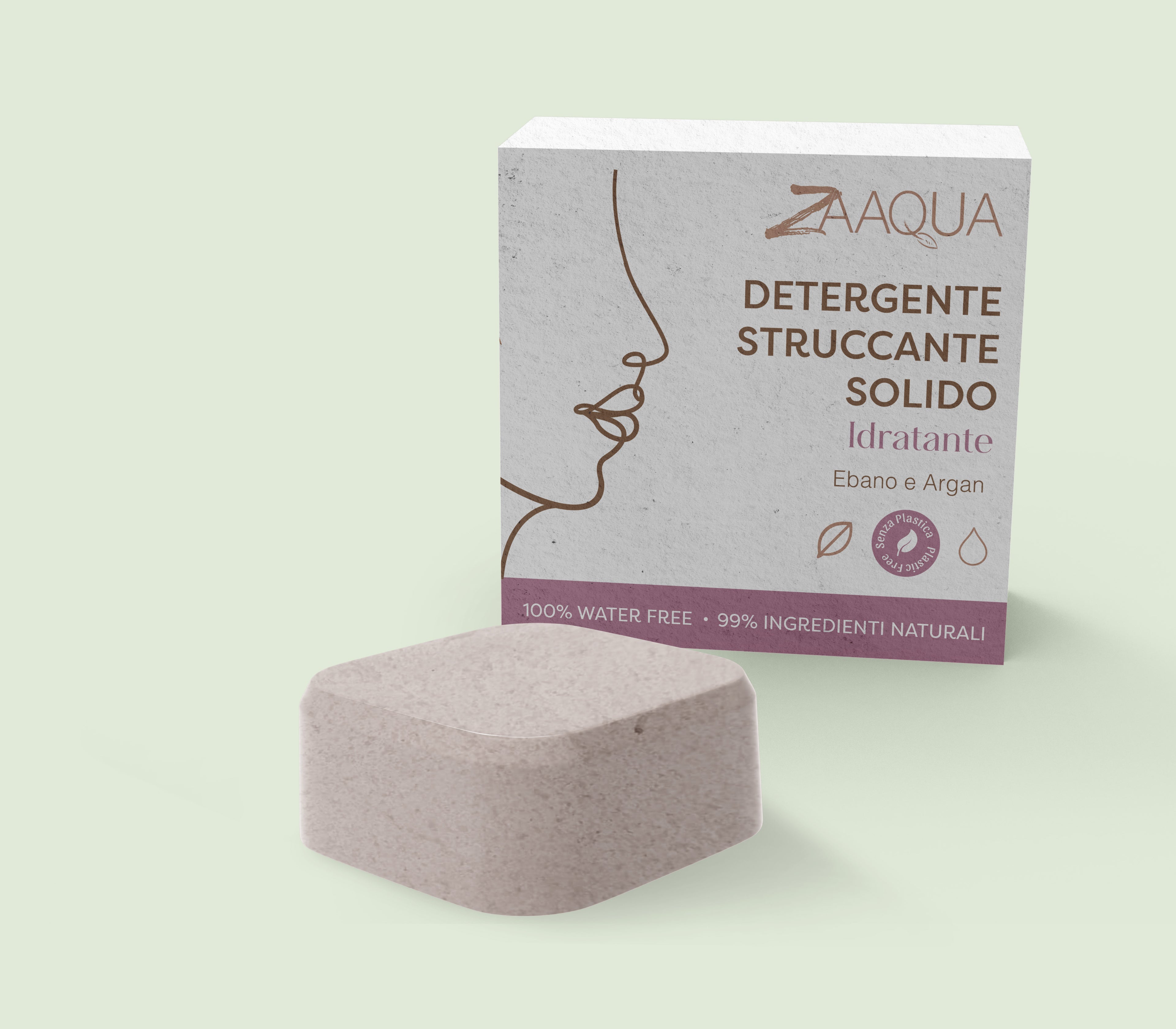 Detergente struccante solido Ebano ed argan 50g