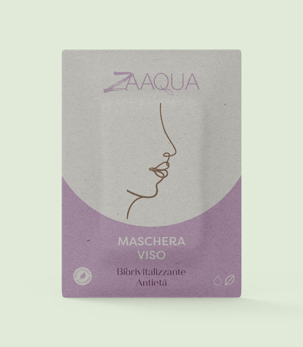 Maschera viso cotone  bio-revitalizzante antietà 3 pezzi