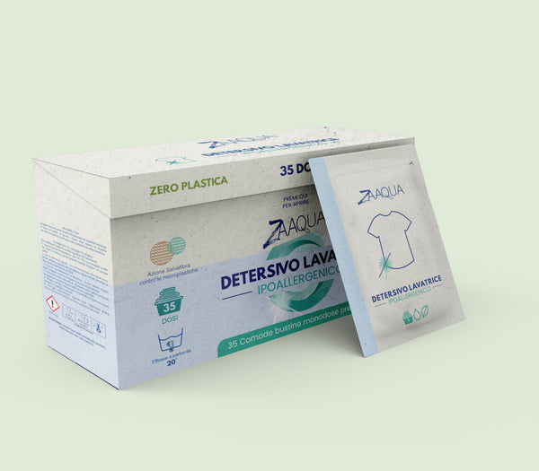 Detersivo Lavatrice neutro pelli sensibili Senza Plastica – 35 pz