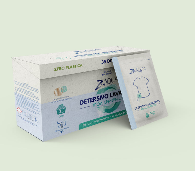 Detersivo Lavatrice neutro pelli sensibili Senza Plastica – 35 pz