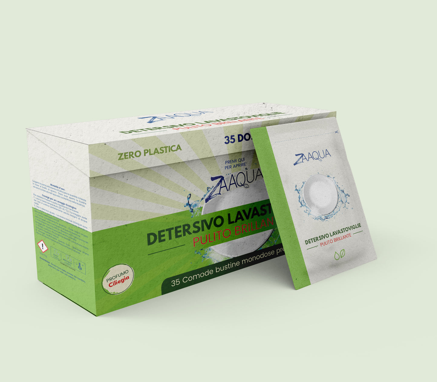 Detersivo Lavastoviglie in Polvere Senza Plastica – 35 pz