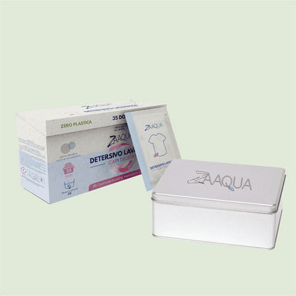 Kit Bucato Capi Delicati Senza Plastica con Contenitore Riutilizzabile – 35 Lavaggi