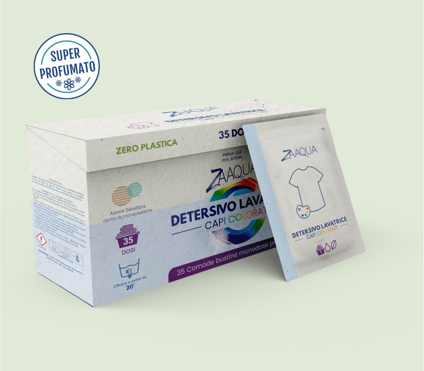 Detersivo Lavatrice Capi Colorati Senza Plastica – 35 pz