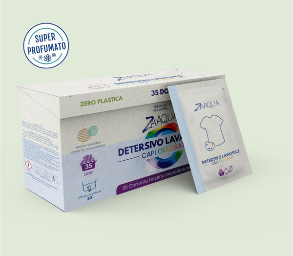 Detersivo Lavatrice Capi Colorati Senza Plastica – 35 pz