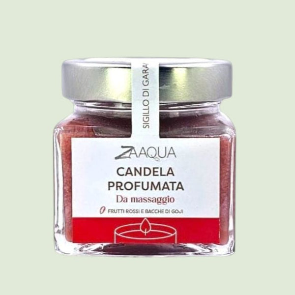 Candela Profumata Multifunzionale Frutti Rossi e Bacche di Goji – 200 ml