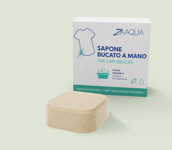 Sapone detergente bucato a mano capi delicati 40g
